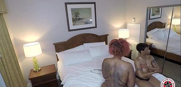 Big titty, big ass, BBC 4-way orgy behind the scenes